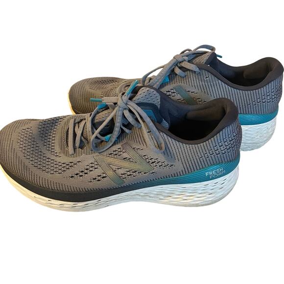 New Balance Fresh Foam MMORDO Gunmetal and Teal SZ 10 - Picture 2 of 6